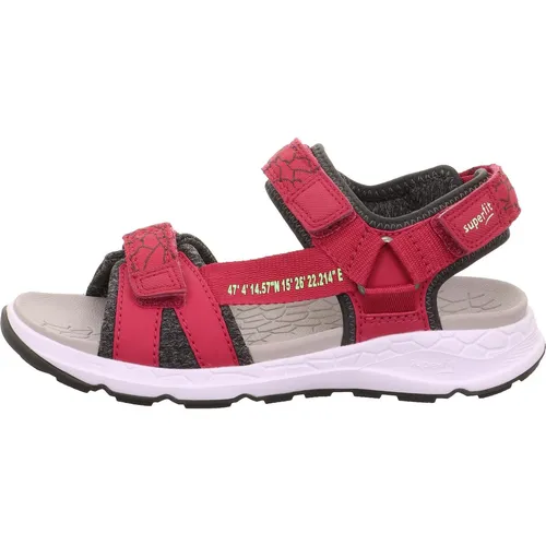 Superfit Criss Cross Sandale pink/grün (5010) 32 - Wanderschuhe für Kinder mit 100% veganen Materialien. Ergonomische Innensohle und atmungsaktives Futter sorgen für höchsten Gehkomfort und ein ideales Fußklima.