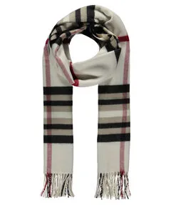 Fraas Modeschal mit klassischem Muster in weiß von FRAAS