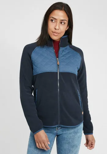 OXMO Kapuzensweatjacke OXMalin Fleece Übergangsjacke mit Steppmuster