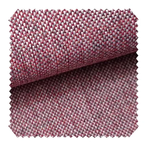 novely® LARISO - Gewebter Polsterstoff - Melierter Möbelstoff - Flachgewebe - Meterware 1lfm | Farbe: 27 Beere Creme