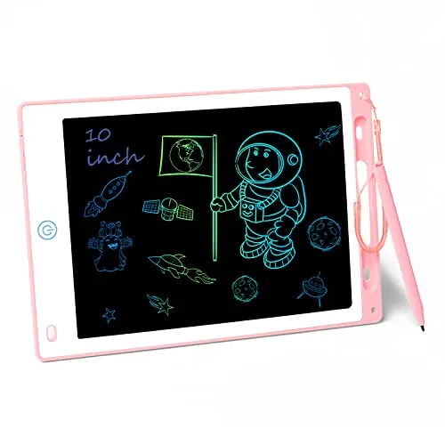 Vicloon LCD-Schreibtablett, LCD-Schreibtablett 10 Zoll, mit Stift aus Schiefer, tragbar, zum Schreiben und Zeichnen ohne Papier, Kinder und Erwachsene, zum Schreiben