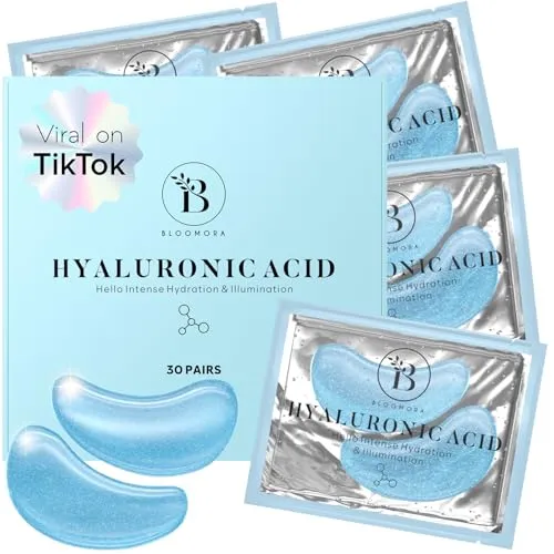BLOOMORA Hyaluronsäure Augenpads (30 Paare)