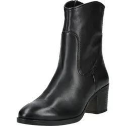 MARCO TOZZI Damen Stiefeletten aus Leder mit Absatz und Reißverschluss, Schwarz (Black), 39 EU - Wanderschuhe mit innovativer Futtertechnologie für hohen Tragekomfort und optimale Passform. Ideal für Alltag und besondere Anlässe, kombiniert mit elegantem Design.