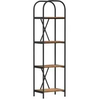 vidaXL Regal Altholz 40 x 30 x 146 cm - Modernes Bücherregal aus hochwertigem Holzwerkstoff mit 4 stabilen Regalen. Ideal für Bücher, Deko und Pflanzen, passt perfekt in jedes Zuhause oder Büro.