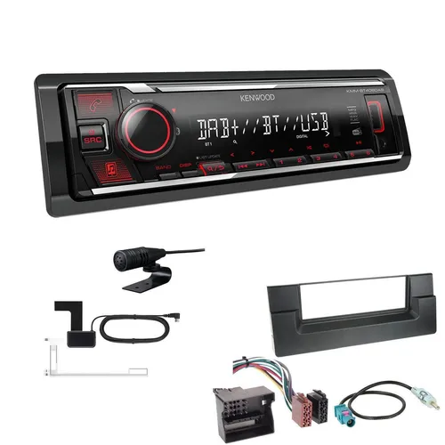 Kenwood KMM-BT408 DAB+ 1-DIN Auto Radio Bluetooth für BMW 5er ab 2000 schwarz