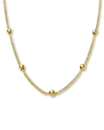 Rosefield Dotted Choker Getupfte Halskette aus 14K Gelbgold plattiertem Edelstahl