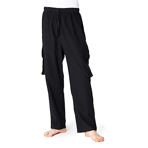 PANASIAM Cargo Pants 4-Pockets, Black, XL