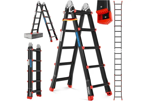 MASKO® Aluleiter Mehrzweckleiter 5,10m von Masko