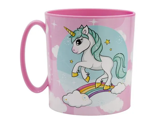 COFI 1453 Becher - Mikrowellengeeigneter Kunststoffbecher 390 ml – für Kinder, 1-tlg., ideal für Kinderhände, perfekt für unterwegs