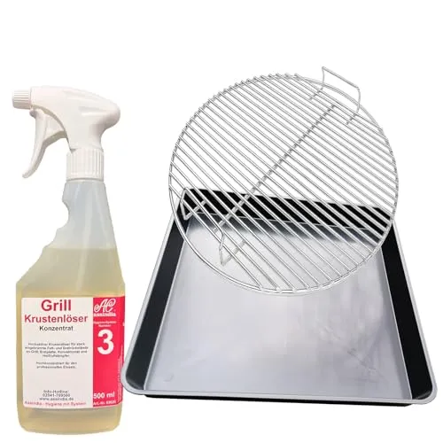 Schattec Grillrostwanne Grillrost Reinigungs Wanne 55x 55cm inkl. Grillreiniger