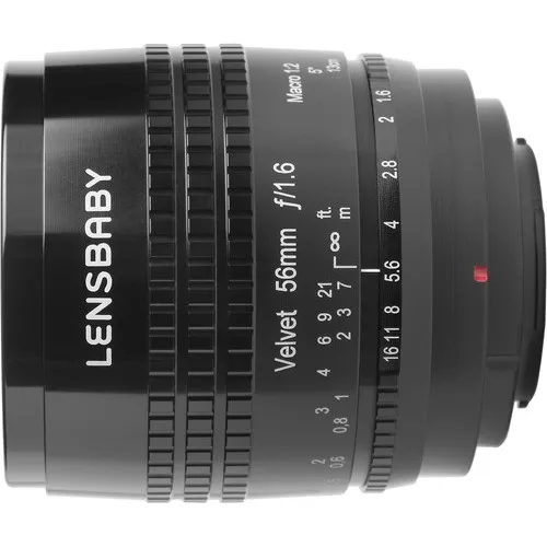 Lensbaby Velvet 56 für Nikon F - Weiches Makro- und Porträtobjektiv - Kameraobjektiv für Nikon F mit einzigartigem Glow-Effekt. Ideal für traumhafte, samtige Bilder mit 35-mm-Vollformat und APS-C Sensoren. 62 mm Filtergewinde für kreative Fotografie.