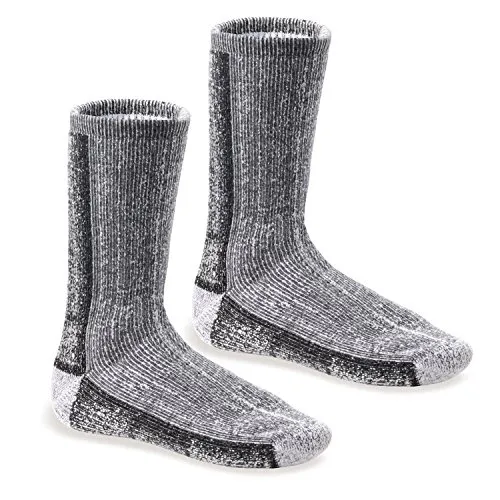 Footstar Damen & Herren Wollsocken (2er Pack) THERMO-ULTRA - Dunkelgrau 47-50