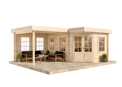 Alpholz Gartenhaus Holz Set 5-Eck Pepe von Alpholz