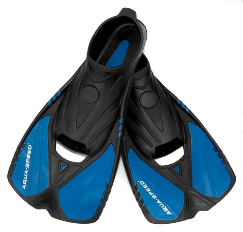 Aqua Speed Action Unisex Schnorchelflossen 36-45 – Leichte Trainingsflossen in Blau/Schwarz 42/43 - Ideale Schnorchelflossen für Anfänger und Fortgeschrittene. Leicht und komfortabel, perfekt für unbeschwertes Schwimmen und Tauchen.