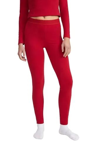 Style & Republic Damen Leggings High Waist Baumwolle – Atmungsaktive Yoga Hose | Ultra-weiche Sporthose für Pilates, Fitness & Freizeit, Elastischer Bund, komfortable Passform,Wein,M