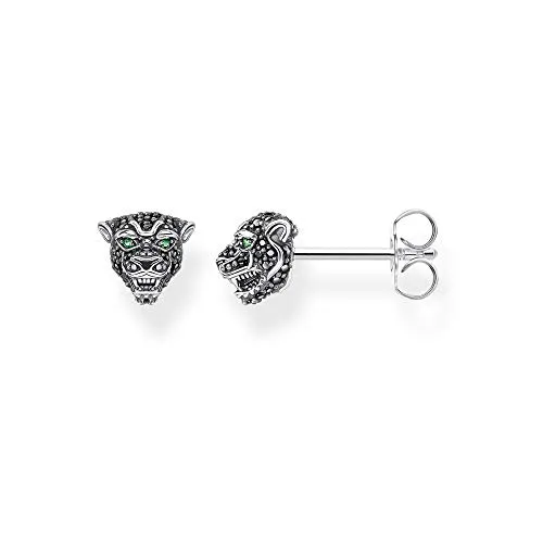 Thomas Sabo Unisex Ohrringe Ohrstecker Black Cat 925 Sterling Silber - Ohrringe für Damen aus hochwertigem 925 Sterling Silber, ideal kombinierbar mit anderen Schmuckstücken. Trendiges Design – ein perfektes Geschenk für besondere Anlässe!