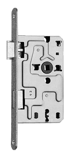 Sächsische Schlossfabrik Einsteckschloss Innentüren 55/72 Buntbart 24 eckig silber Links - A2208 01/101G