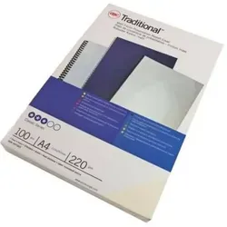 GBC Deckblätter Traditional CE080070 - A4, 220 g/m², matt, weiß, 100 Stück - Bindeumschläge für Bindemaschinen, aus stabilem Karton mit matter Oberfläche, ideal für professionelle Präsentationen und Schutz Ihrer Dokumente.