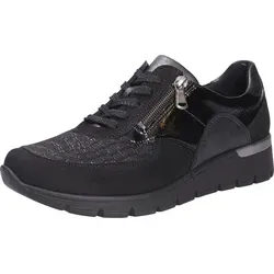 626K02-413 DENV NALA-STR. Bronx TAIP SCHWARZ Gr. 37 - Damen-Sneaker mit 3 cm Absatzhöhe, PU-Sohle und bequemer Textilfutter für optimalen Tragekomfort.