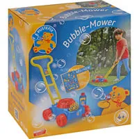 Bubble-Mower Rasenmäher mit Seifenblasen in Blau/Rot - Der Bubble-Mower Rasenmäher in Blau/Rot sorgt für Spielspaß im Freien. Mit realistischem Design und Seifenblasenfunktion begeistert er Kinder und fördert die Kreativität im Spiel.