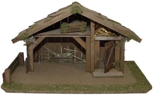 Alfred Kolbe Krippe Krippenstall, für 15 cm Figuren von Alfred Kolbe