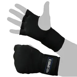 BAY-Sports Boxbandagen Fast gepolsterte Box-Bandagen Handbandagen schwarz schwarz XL