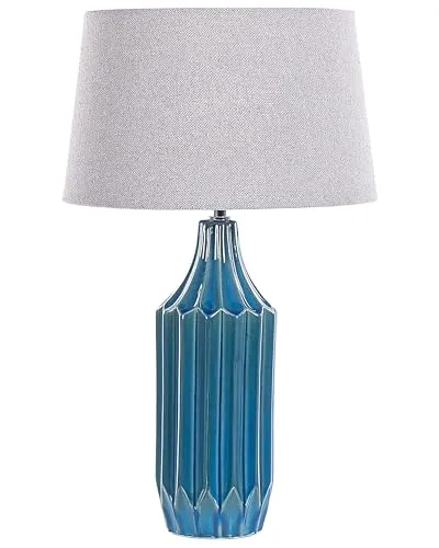 Tischlampe Abava in blau von Beliani