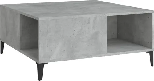 vidaXL Couchtisch Betongrau 80x80x36,5 cm