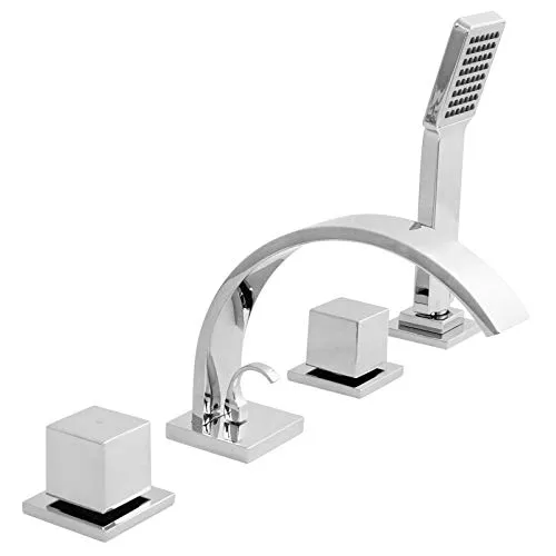 Welfenstein 4-Loch Wannenrandarmatur WRA-78B Armatur für Badewannen