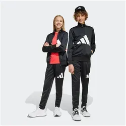adidas Unisex Kinder ESSENTIALS BIG LOGO CLIMACOOL TRACKSUIT - Trainingsanzug für Kinder, regulär geschnitten mit CLIMACOOL-Technologie für optimale Atmungsaktivität, aus 100 % recyceltem Polyester, ideal für sportliche Aktivitäten.