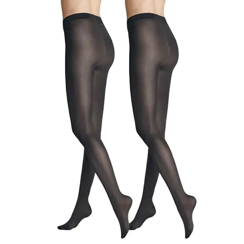 Hudson Damen Strumpfhosen Simply 40 2-Pack semi-blickdicht matt 40 DEN