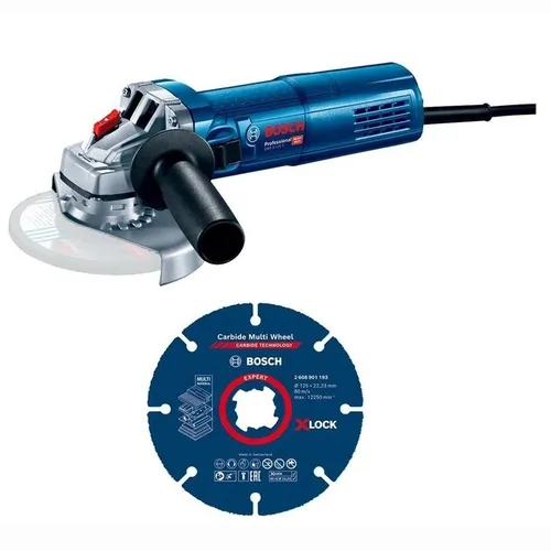 SZLIFIERKA KĄTOWA 125MM GWS 9-125 S + TARCZA MULTI WHEEL BOSCH 4059952691282