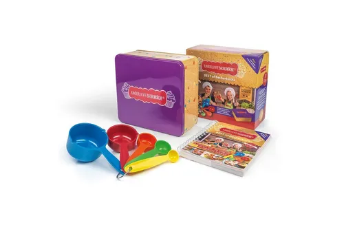 Kinderleichte Becherküche Back-Set BEST of Becherküche (Back- und Kochbuch, 5 Messbecher, Keksdose), (7-tlg)