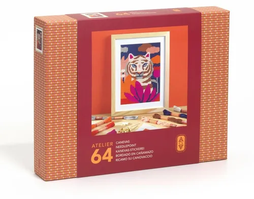 Produktbild Djeco-Atelier 64, Stickerei Tiger