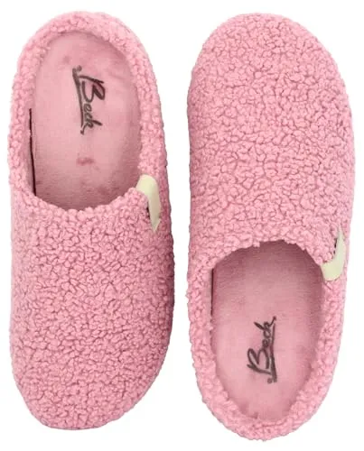 Beck Jule Damen Filz-Clog - Kuschelige Damen Filz-Clogs im Teddy-Look von Beck. Mit herausnehmbarem Fußbett und rutschfester Sohle für hohen Tragekomfort. Ideal für entspannte Stunden zu Hause oder im Garten.