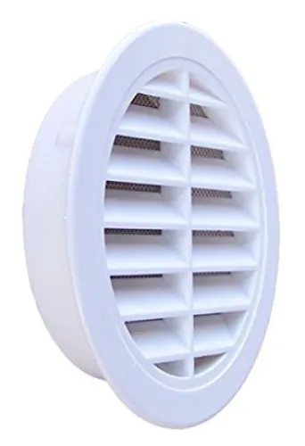 Lüftungsgitter Kunststoff Rund Weiss DN 100