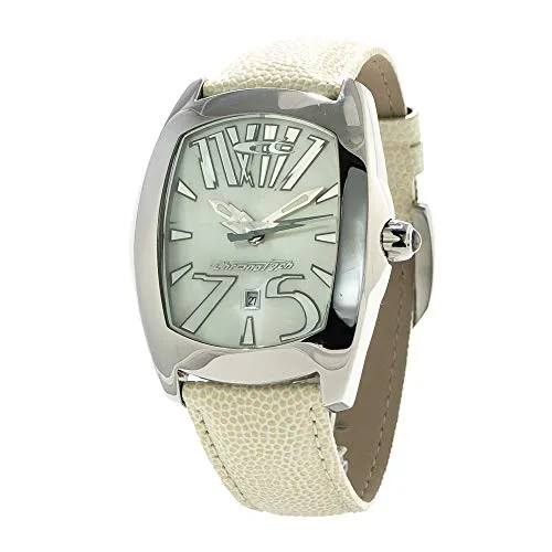 Chronotech CT2039M-20 Uni-Uhr - Damenuhr mit 40 mm Gehäusedurchmesser, edlem Edelstahlzifferblatt und hochwertigem Lederarmband, ideal für stilbewusste Frauen.