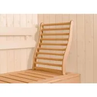 Weka Lendestütze - Saunaöfen & Zubehör – Ergonomische Lendenstütze aus naturbelassenem Holz für gesunde Sitzhaltung und optimalen Komfort beim Saunieren.
