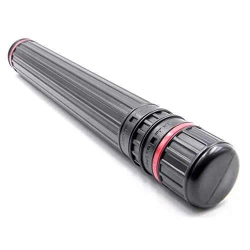 vhbw Transportrolle für Poster, Plakate, Zeichnungen, gerollte Dokumente - Posterrolle, Ausziehbar, 65-110 cm, Ø 8 cm