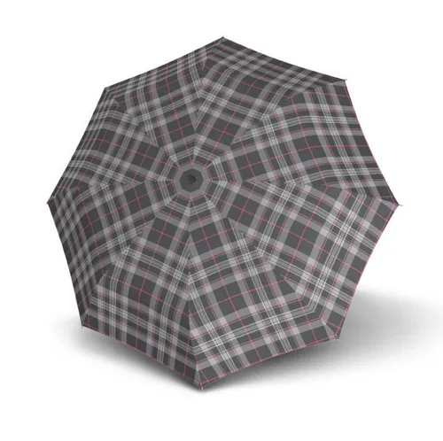 doppler® Taschenregenschirm Fiber Check in braun von doppler®