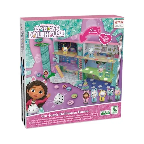 Shuffle Gabby's Dollhouse - das Katz-tastische Puppenhaus-3D Brettspiel, White