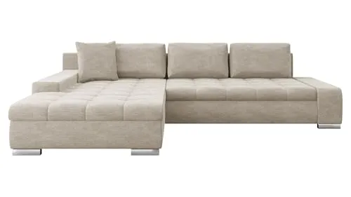 Mirjan24 Eckcouch Ecksofa Orkan, Elegante Sofa mit Schlaffunktion und Bettfunktion, Bettkasten Couch L-Sofa, Ottomane Universal (Nazar 225.02)