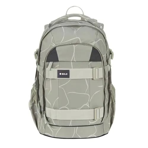 BOLD Lässig Schulrucksack mit Reflektoren und höhenverstellbarem Rückenteil - Tagesrucksäcke, ergonomisch und leicht mit 30 l Volumen, wasserabweisend und ausgestattet mit Reflektoren für Sicherheit unterwegs.