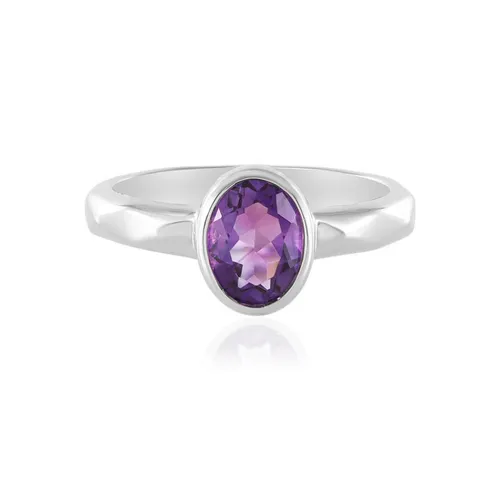 Cavill Solitärring Cavill Ring aus 925er Silber plattiert mit 0,955 ct Amethyst Oval (1-tlg)