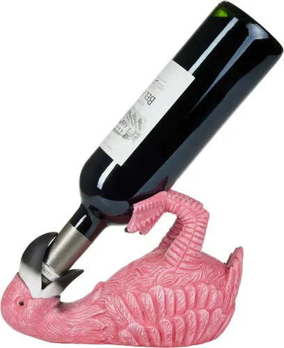 BRUBAKER Weinflaschenhalter Durstiger Flamingo von BRUBAKER