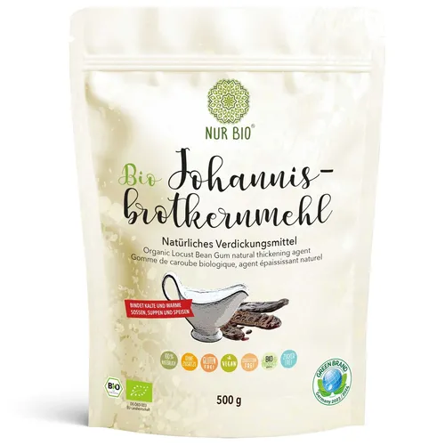 BIO Johannisbrotkernmehl 500 g Stabilisator Bindemittel vegan Verdickungsmittel