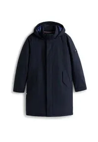 Tommy Hilfiger Herren Mantel Tech Padded Parka mit Kapuze, Blau (Desert Sky), XXL - Funktionsjacken - Wasserabweisender Daunenmantel mit Kapuze für optimalen Tragekomfort und perfekte Bewegungsfreiheit, ideal für kalte Wintertage.