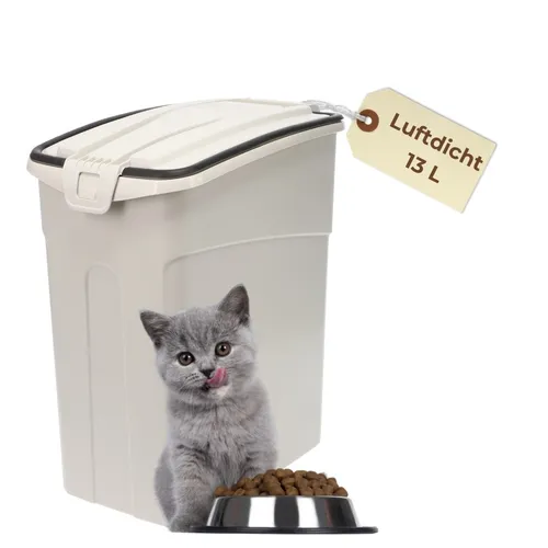 Futtertonne Luftdicht Hund Katze Hundefutter Aufbewahrung Trocken Futter Box 13L
