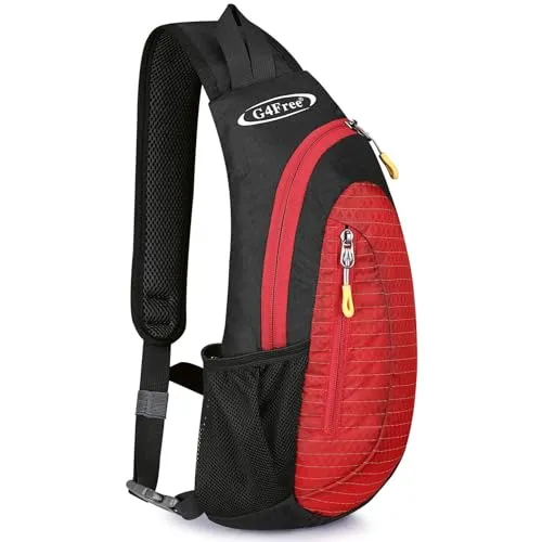 G4Free Leichte Brusttasche Sling Rucksack für Reisen und Outdoor