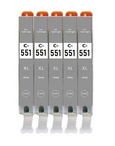 inkpro 5 x Druckerpatrone kompatibel mit Canon PGI-550 & CLI-551 Tintenpatrone (für Pixma IP7240, IP7250, IP5720, IP8750, IX6820, IX6850, MG5450, MG5550, MG5650, MG5655, MG6350, MG6420, MG6450, MG6650, MG7120, MG7150, MG7550, MX725, MX922, MX925, XL Füllmengen: PGI-550 Schwarz 25 ml / CLI-551 alle Farben 15 ml)